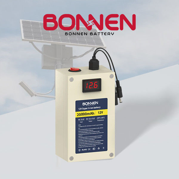 OEM 12V Rechargebale Baterias de Lítio 20Ah Bateria Solar de Luz de Rua Para Armazenamento de Energia